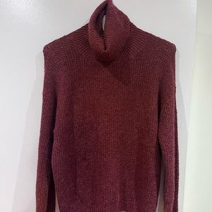 ABOUND
Thermal Turtleneck Sweater In Red Pomegranate size S.